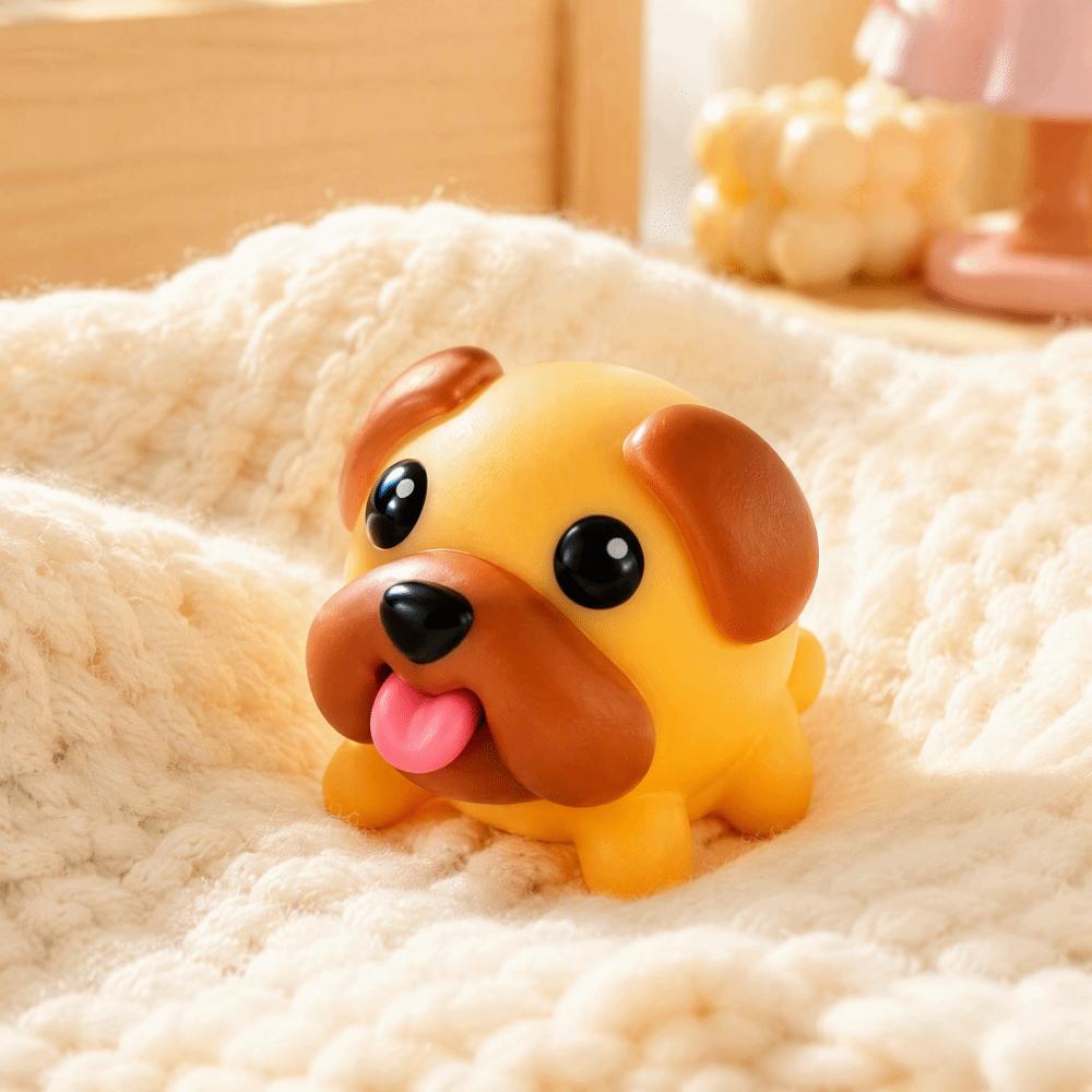 Vinyl Material Puppy Vinyl Ornament Out Its Tongue Pendant Decoration  Gift For Dog Lovers