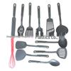 Children's 3-Piece Small Plastic Nylon Kitchenware Set: Slotted Spoon & Fork for Portable Travel & Camping