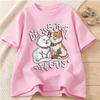 Life Is Better with Cats Graphic Print Womens Clothing Summer Casual Fashion Funny Crew Neck Unisex Short Sleeve Tops Tshirts