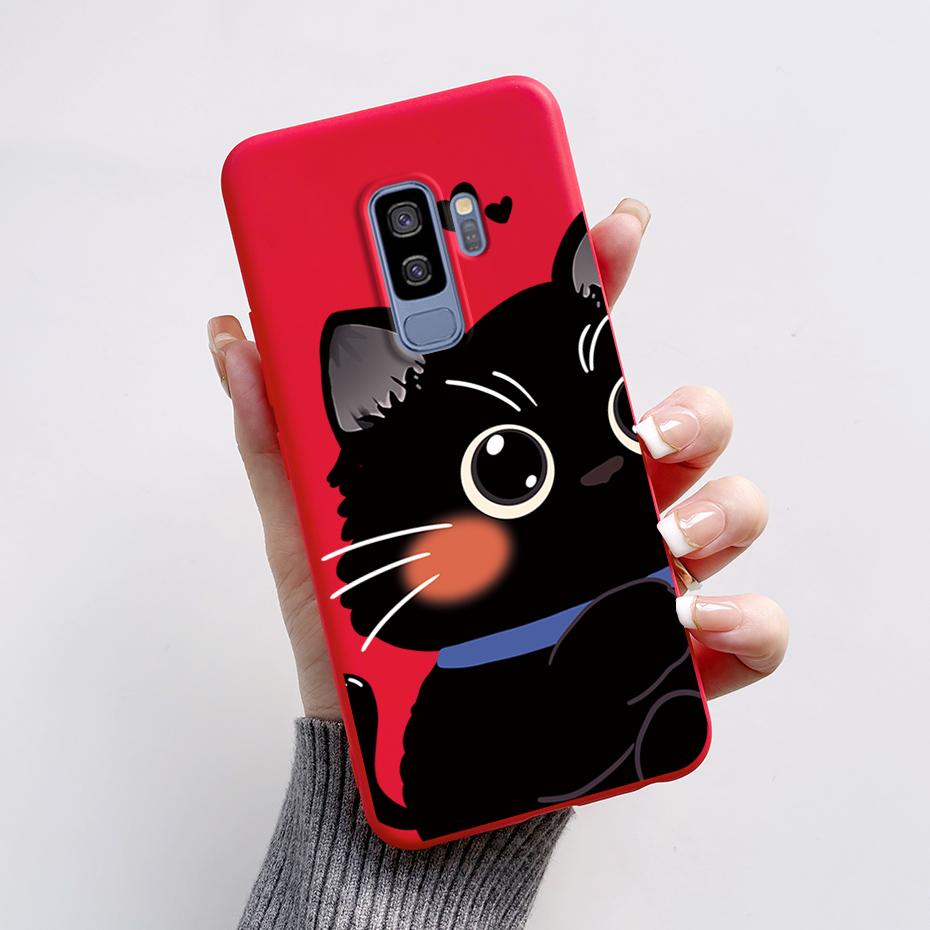 Silicone Back Cover for Coque Samsung Galaxy S9 Plus Cute Rabbit Panda Protective Soft Phone Case SamsungS9 S9Plus Funda Capas