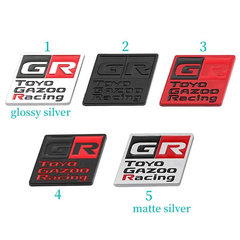 

Автомобильная наклейка GR Gazoo Racing автомобильный значок эмблема наклейка для T1oyota HV YARiS GRMN 86 GR Sport RZ RC RS Prius