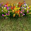 Flores Artificiales para Plantas Falsas de Exterior - Arbustos de Plástico Resistentes a los Rayos UV que No se Desvanecen - Decoración de Hogar de Primavera, Jardín Rústico, Vegetación de Exterior outd