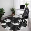 1pc Ghost Moon Office Round Area Rug, Indoor Mat Suitable For Office, Under Office Chairs Bedroom Living Room Home Decor, Room Deco148