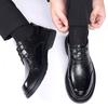 Fashion New Fashion Spring Men Leather Flats British Style Breathable Male Formal Shoes Casual Round Toe Thick Bottom Business Man Shoes
