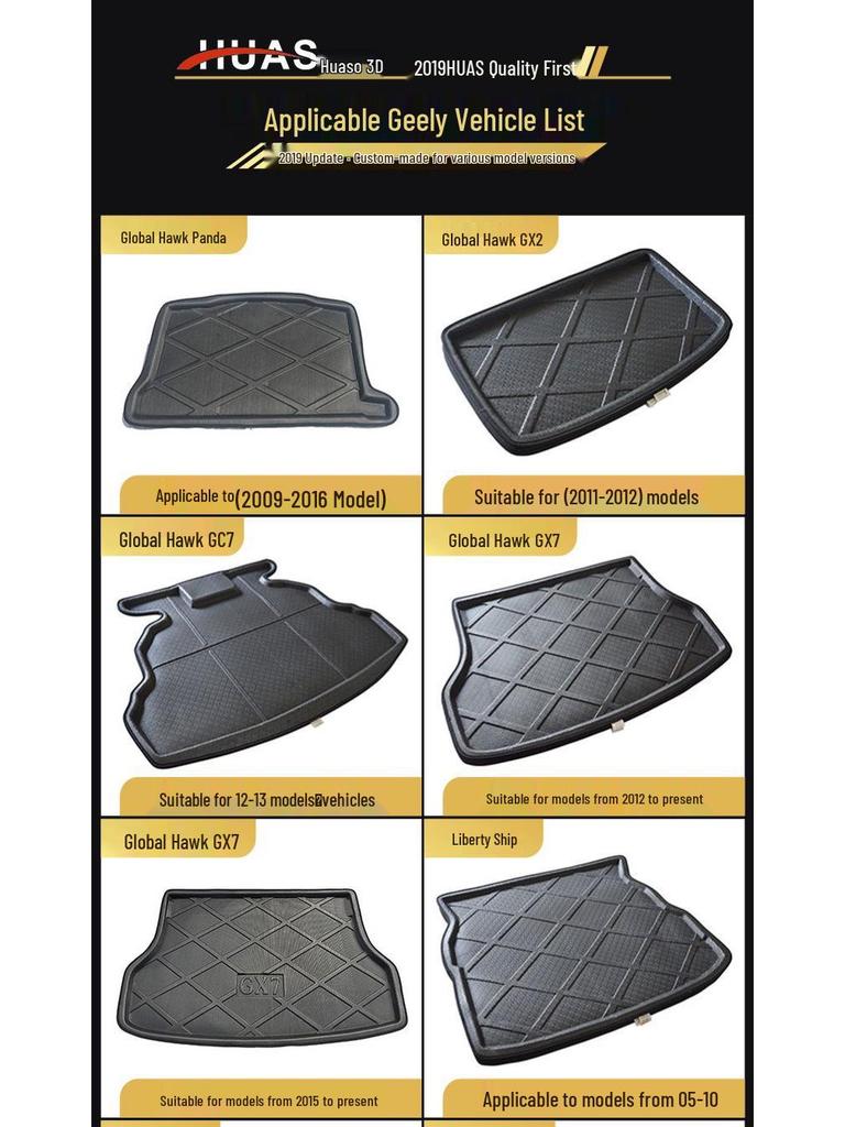 Compatible with Geely Emgrand GLEC8, Binyue GX7, Englon King Kong, Free Cruiser, Haijing 17, Vision S1, X3, and Lynk & Co 01 models.