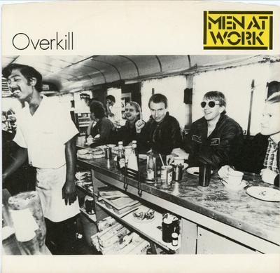 7inch Record MEN AT WORK - Overkill 3803795 Columbia 1983 US Rock Used