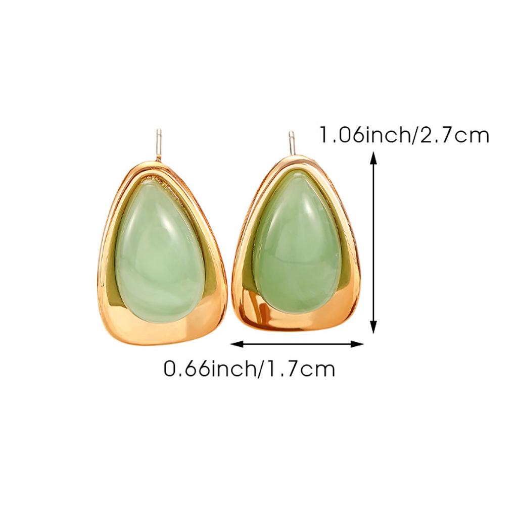 Fashion Exaggerated Temperament Dripping Oil Water Droplets Earrings For Women