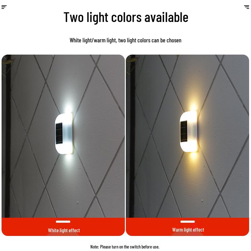 Waterproof Solar Wall Lamp for Outdoor Courtyard and Villa Gardens
