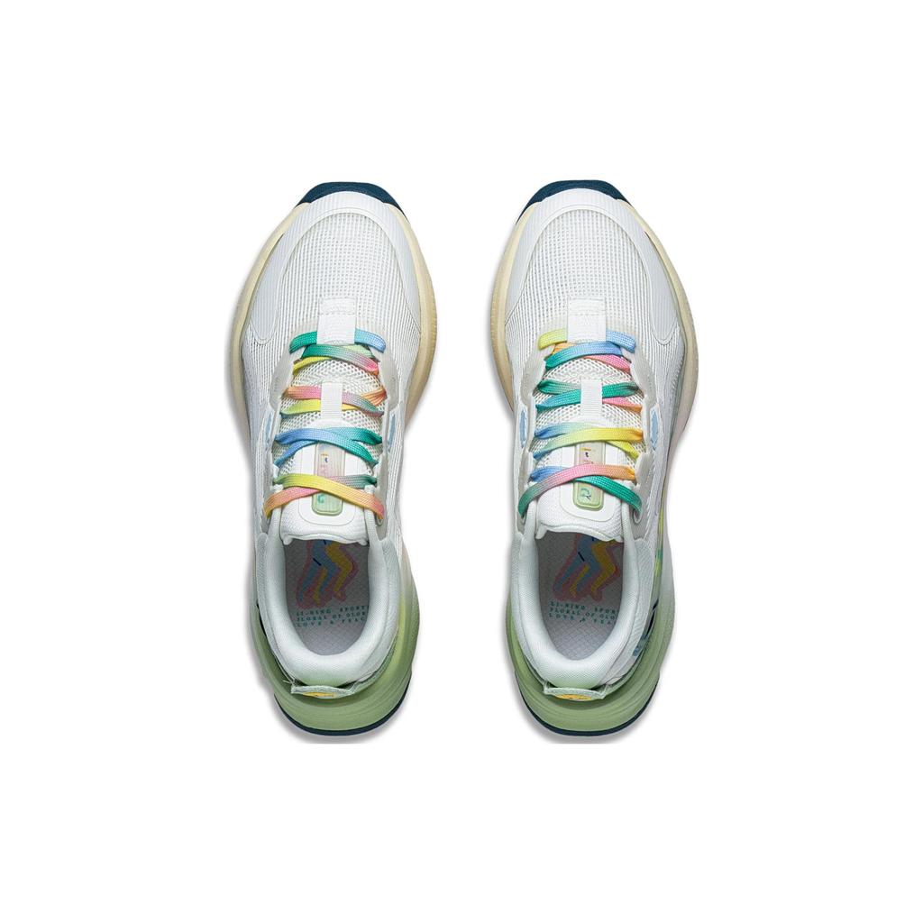 Li Ning Soft Cushioning Low Top Casual Shoes Women's Gray Green AGLT052-8