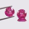 6 Ct Natural Pink Topaz 9 MM Round Cut Faceted  VVS Loose Gemstone 2PCS