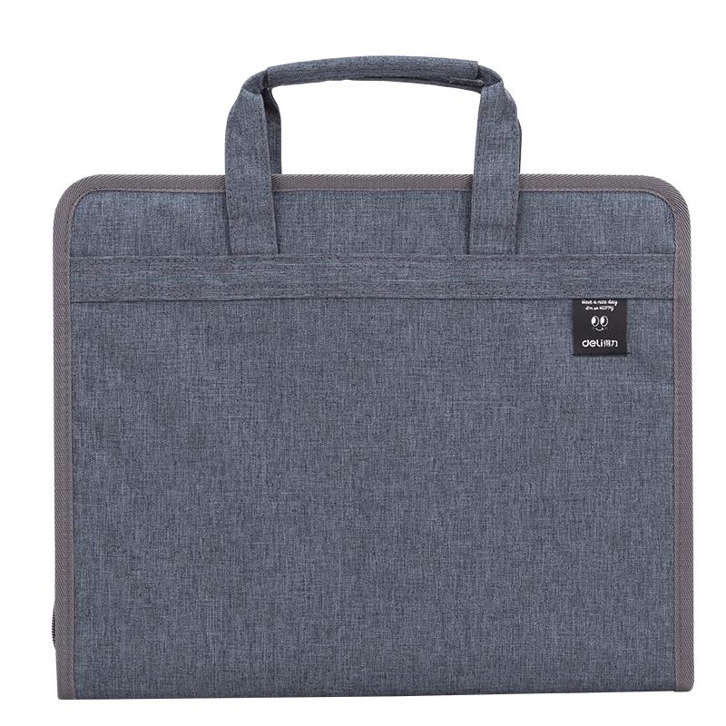 Deli A4 Fabric Accordion File Folder, 13-Pocket