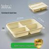 ZISIZ Divided Corn Starch Disposable Meal Box