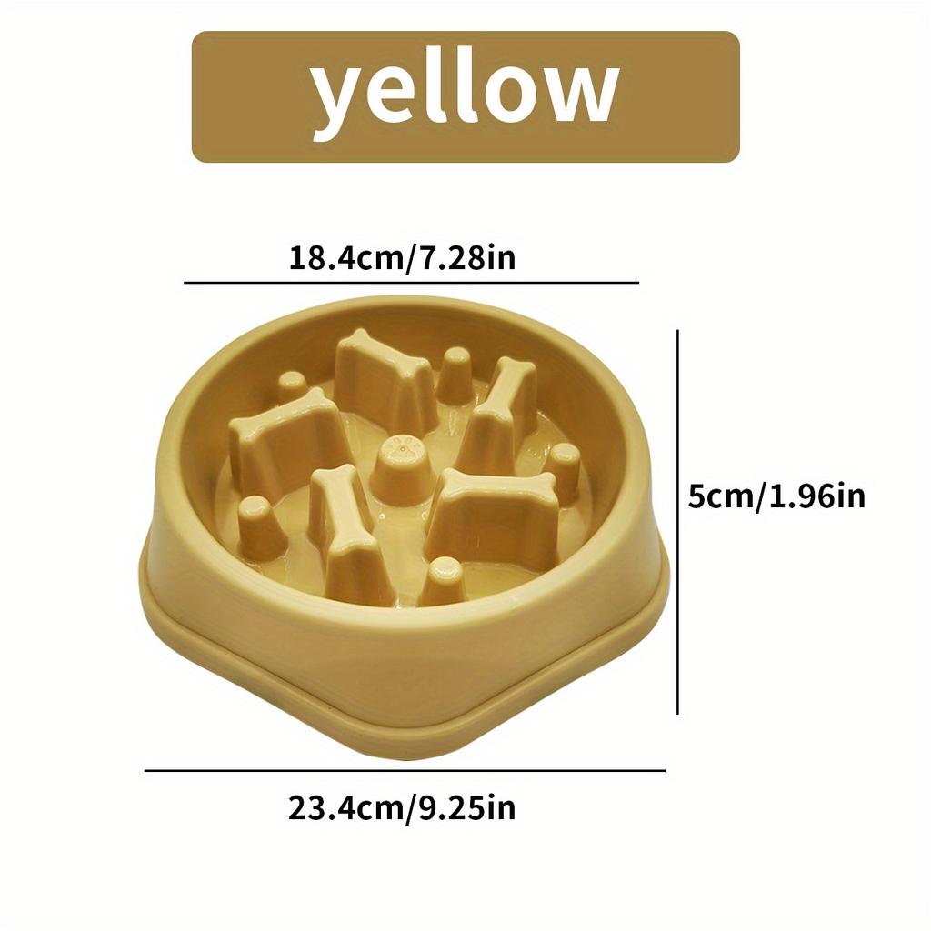 1pc Slow Feeder Dog Bowls - Anti-Slip, Interactive Maze Design for Small To Medium Pets, Bloat Stop & Choke Prevention