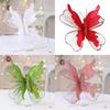 Christmas Butterfly Ornament Fabric Glitter Sequin Deco For Holiday Decor