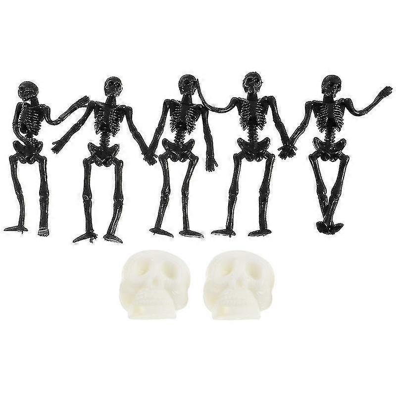 7pcs Halloween Skull Toy For Halloween Decorations