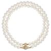 Planet Saturn double pearl necklace female choker light luxury high-end accessories multi-layer niche collarbone neck chain