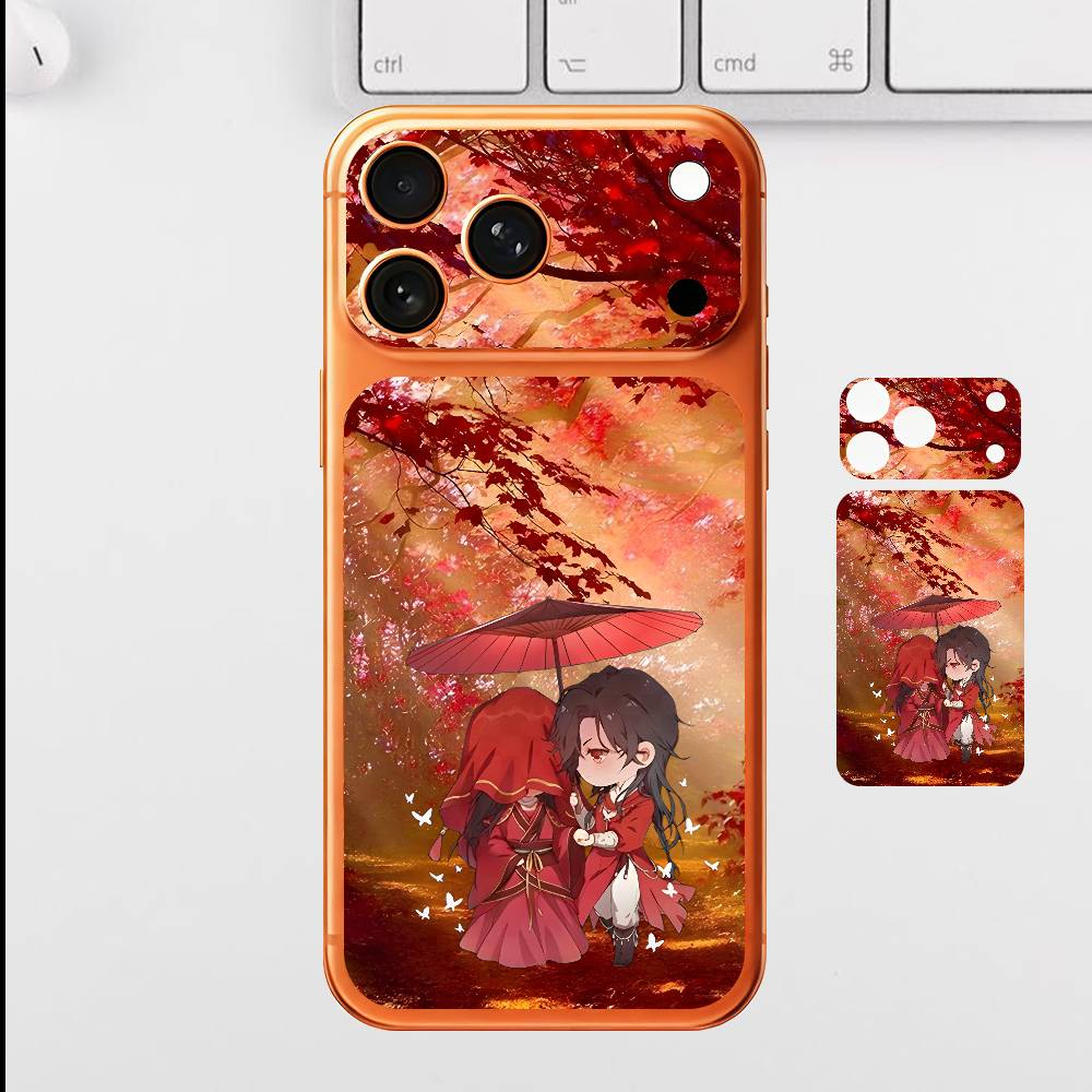 

Кавайный Тян Гуань Для iPhone 17 Pro Max Задняя Защитная Декоративная Наклейка Задняя Крышка iPhone17promax