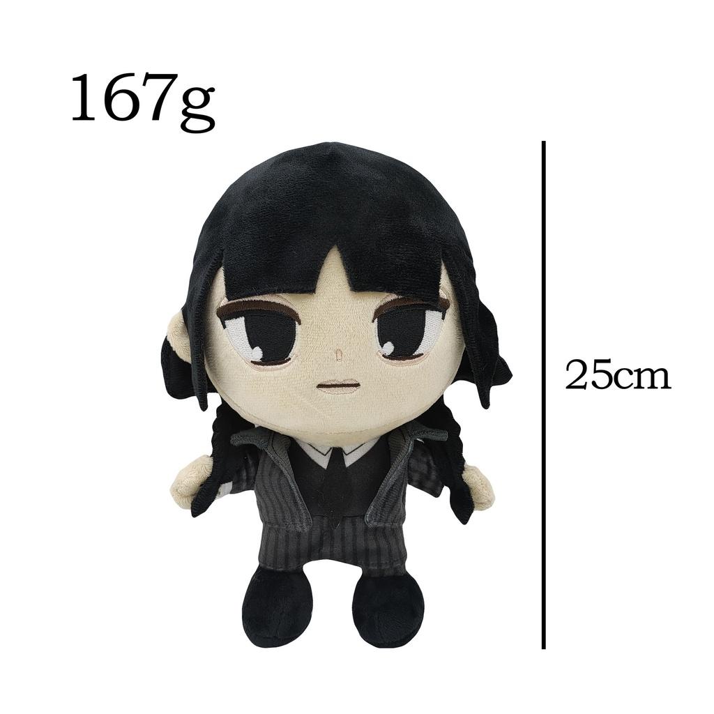 

Addams Family Wednesday Doll Plush Toy 25cm Soft Gifts For Fans Wednesday