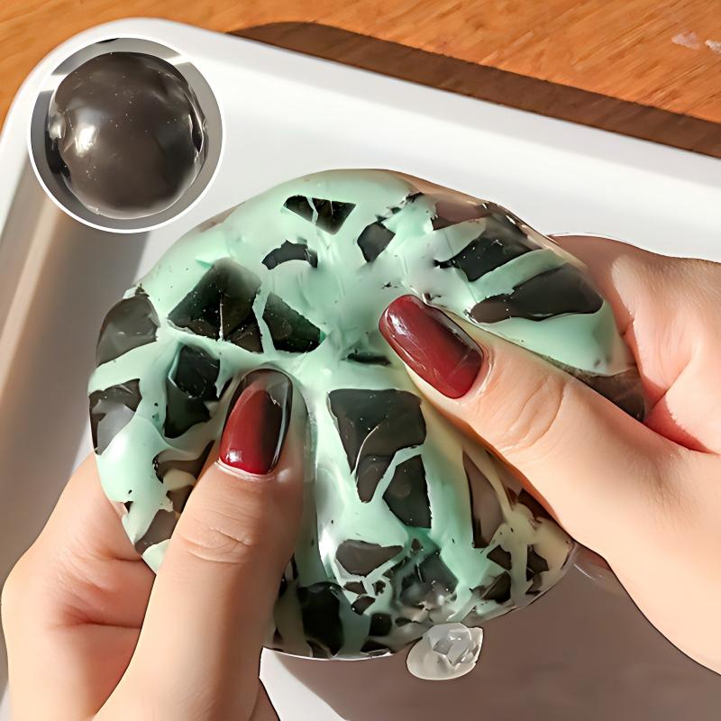 Peppermint Chocolate Soft Ball - Crispy Shell That Can Be Broken + Soft Filling Inside - Suitable For Dual Stress Relief Toy