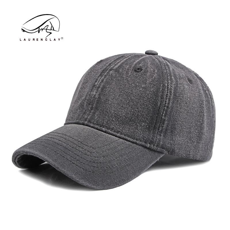 Good quality upgrade washed denim hat men's and women's spring and summer new light plate soft top baseball cap cap