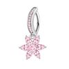 Joyas para Piercing de Ombligo Mariposa Rosa Mujeres Barra de Ombligo con Circonita Moda Anillos de Ombligo Curvos Inversos de Cristal Piercing Ombligo