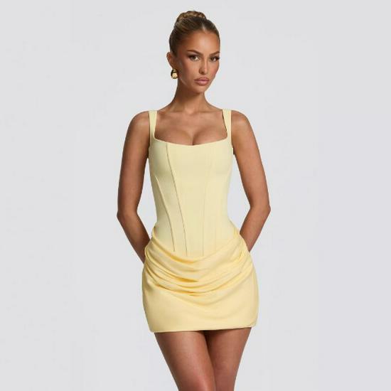 Damen Europäisches & Amerikanisches Sexy Fischgräten Slim Fit Rückenfreies Spaghettiträgerkleid - Hot Girl & Reifer Stil