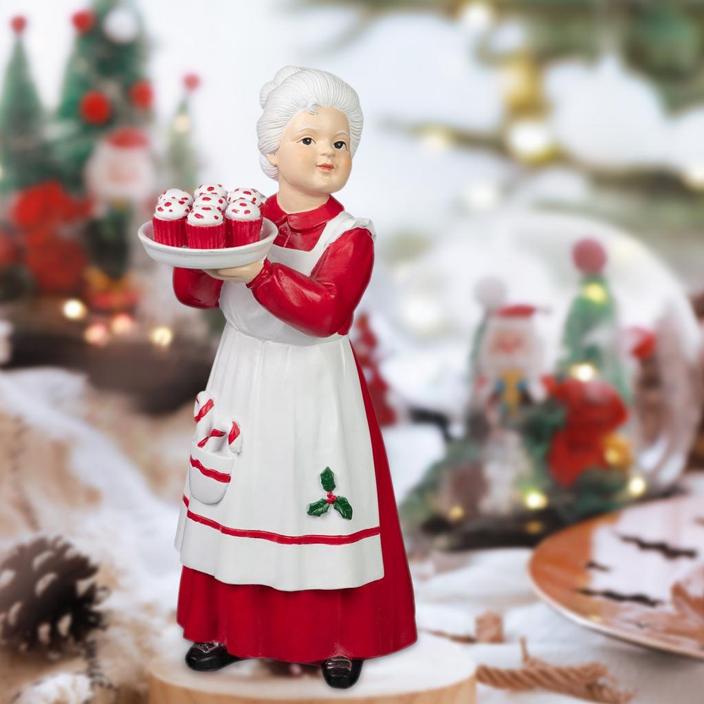 Claus Holding Cupcakes Ornament