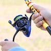 Fishing Rod & Reel Combos 1.8-3.3M Telescopic Fishing Rod With 14BB Spinning Fishing Reel Set