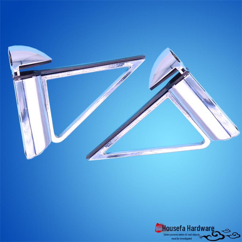 Adjustable Glass Clamp Bracket - F-Type Shelf Support (3-40mm)