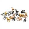 Semitree 25Pcs Stainless Steel Gold Black Lobster Clasps Jewelry Findings DIY Necklace Bracelet Making Accessories 9/10/12/15MM