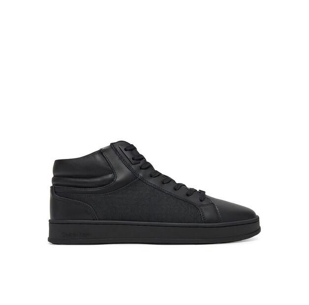 Men's Sneakers Calvin Klein High Top Lace Up Eyelet Jaq Mono Hm0hm01816 Black
