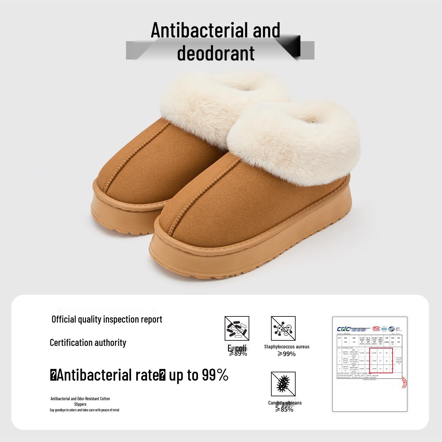 Lidani Women s Snow Boots: 2025 Winter Velvet Warm Non-Slip Plush Slippers Size 38-39 (Fits 37-38) коричневый