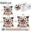 Independence Day Flag Pillowcase Printed Polyester 40/45/50cm Throw Pillowcover Decorative Sofa Cushion Pillowslip Home Decor