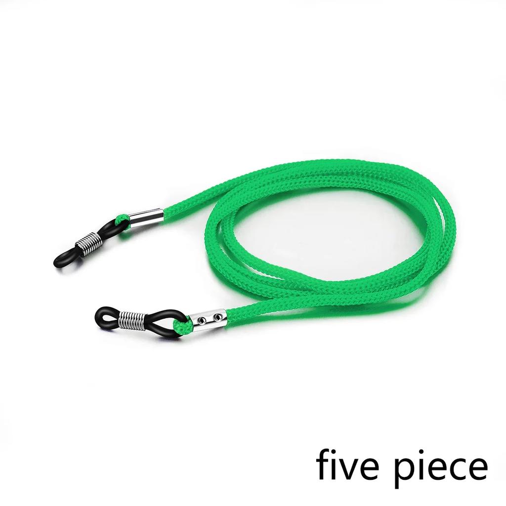 5 Stück Verstellbarer Brillenbandhalter Anti-Rutsch Brillenkordel Seil Sport Sonnenbrillen Kette Lanyard Brillenhalter Damen Herren