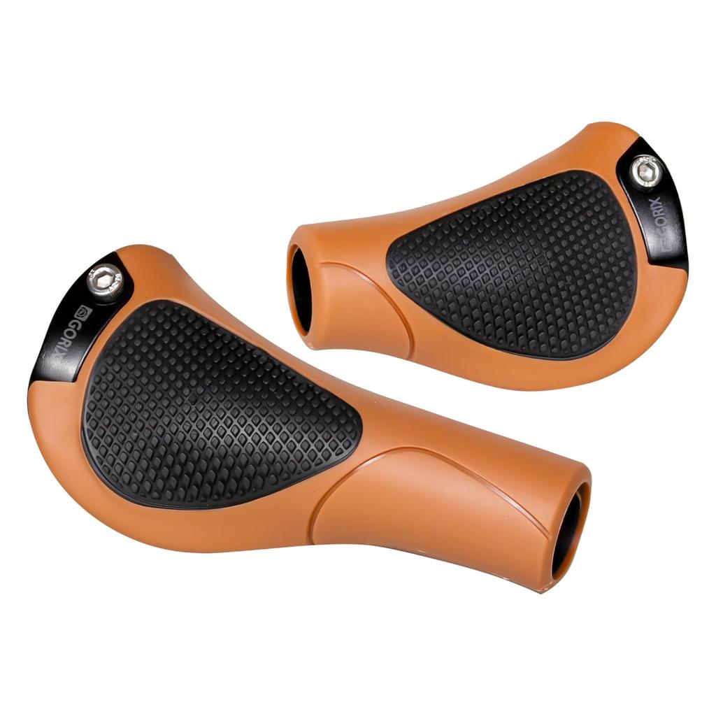 GORIX Bicycle Grips Ergo Grips Bicycle Shock Absorption Customization Grip Replacement Bicycle Handle Grips Cross Bike MTB Mini Velo Electric Bicycles