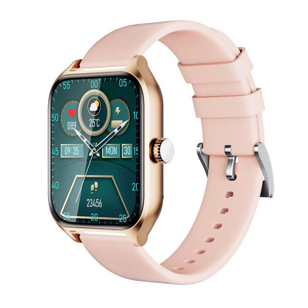 Smartwatch with Bluetooth Calls, 2.02" Screen, Heart Rate Monitor, Step Counter, Weather, Music, and Sports Features