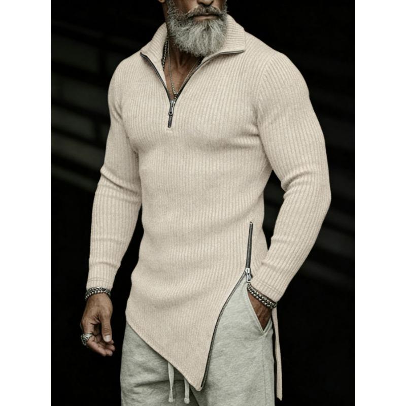 Men S Long Sleeve T Shirt Slim Fit Solid Color Casual Top