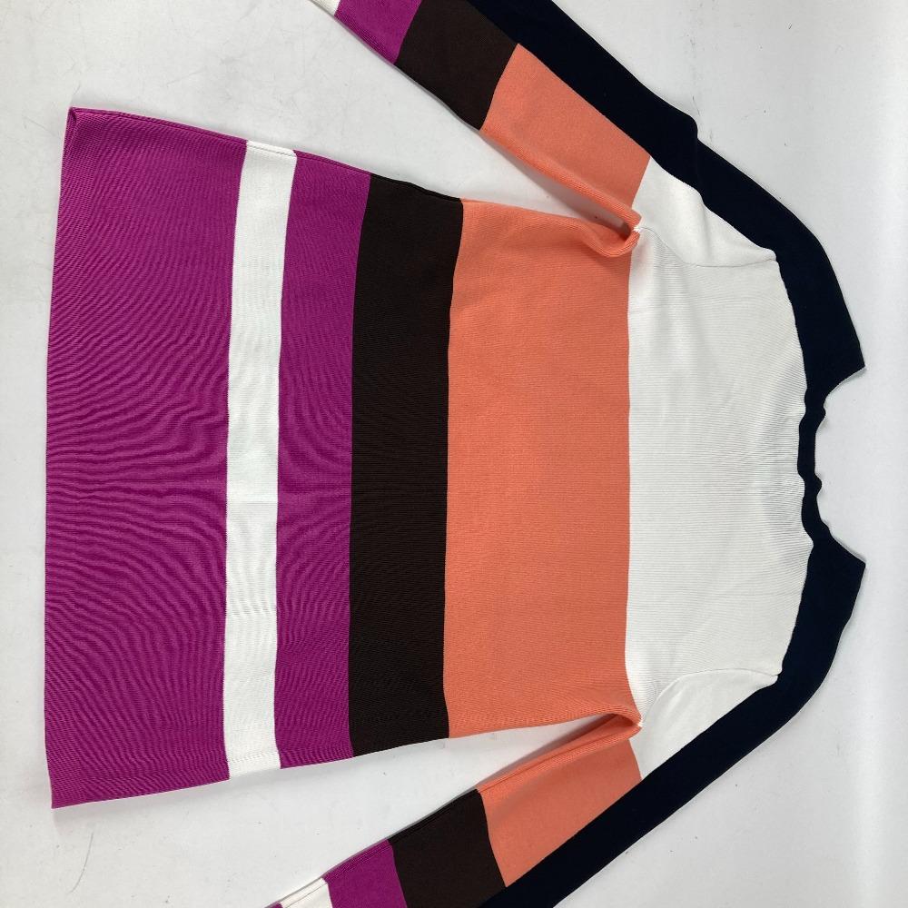 Louis Vuitton Overall handle Logo tops Long sleeve knit Rayon / wool Multicolore