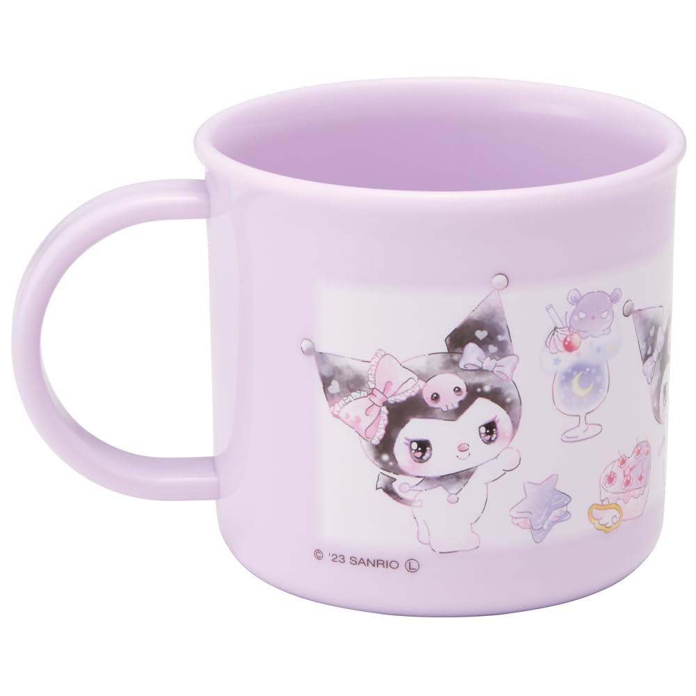 Skater Lunch Box Plastic for Dishwasher Made In Kuromi Sanrio Cup, 200ml, Kids, Antibacterial, Safe, Japan, & Design, KE4AAG-A