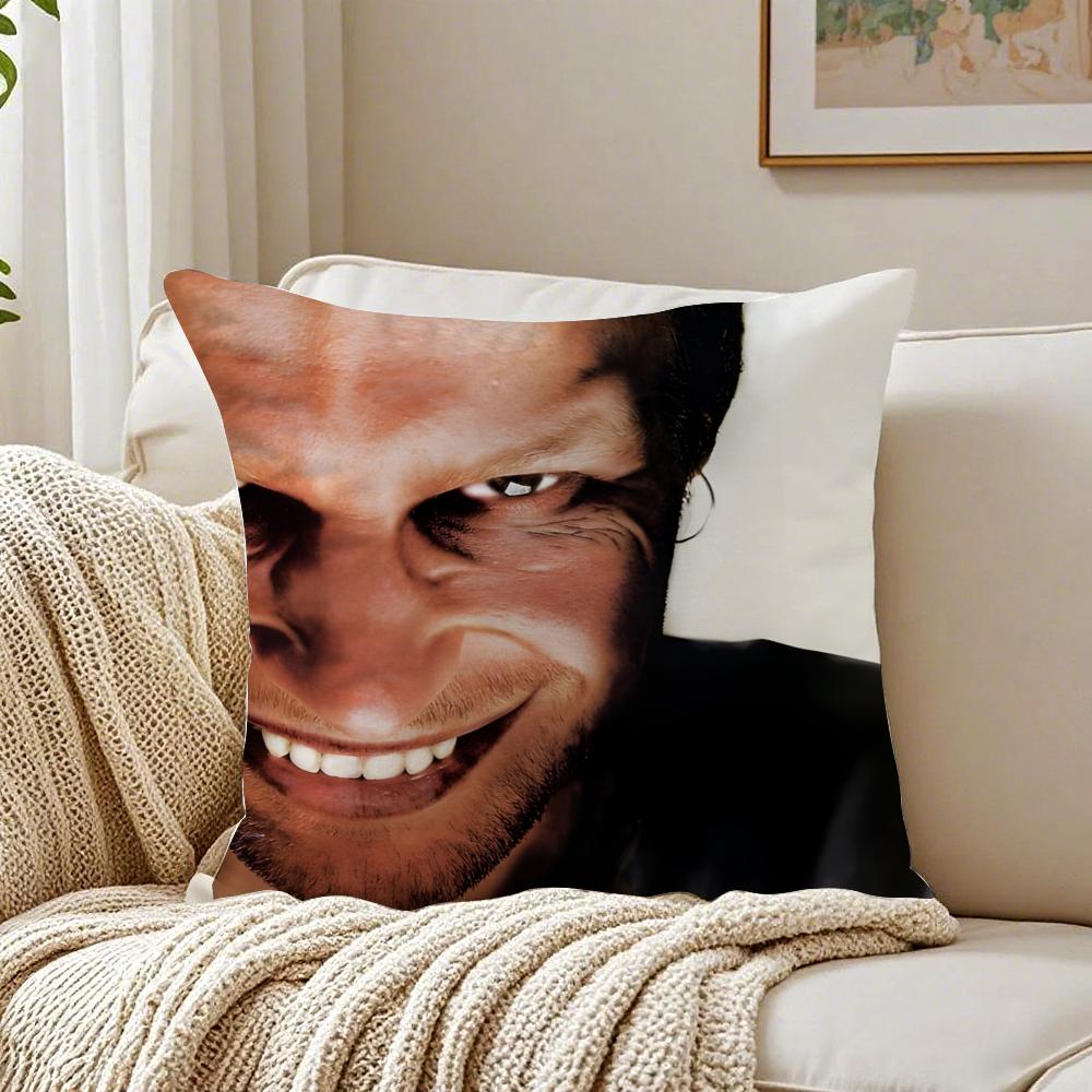 musician experimental AAphex TTwin Cushion Cover Pillowcase Antidustmite living Room Sofa Decor Cushion Room