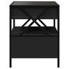 Stolik Nocny Z Led Infinity, Czarny, 40X40X51 Cm