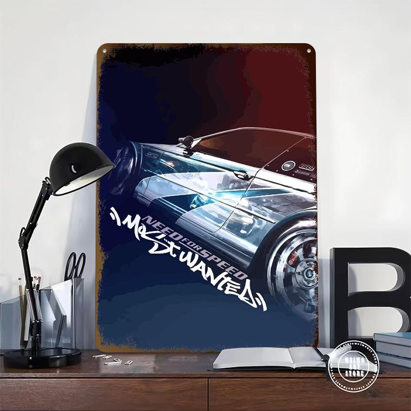 Need for Speed Poster Customized Wall Art Vintage Metal Signs Retro Tin Plaque for Man Cave Decoration Home Decor Accessories