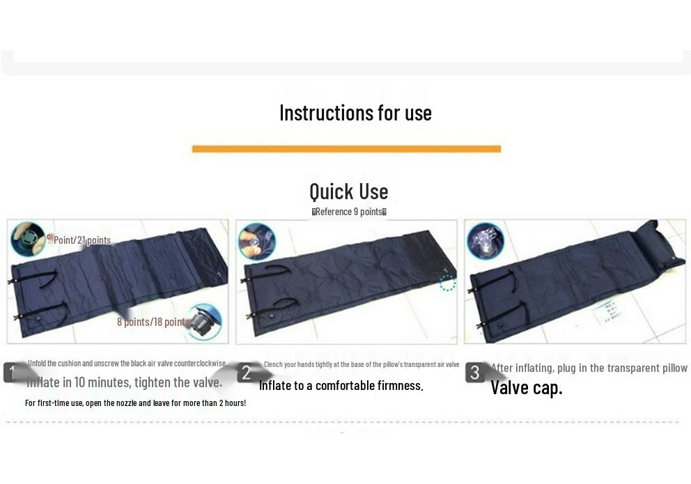 Automatic Inflatable Camping Mat - Moisture-Proof Travel Mattress