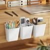Adhesive Wall Mounted Organizer Compact Pen Remote Controller Cellphone Holder Hanging Storage
