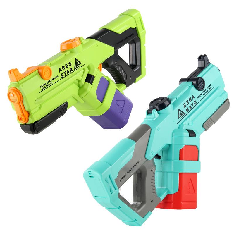 Children'S Manual Electric Continuous Fire Water Gun 2-In-1 Usb Charging Pumping Long-Range Water Outdoor Gun Water Toy