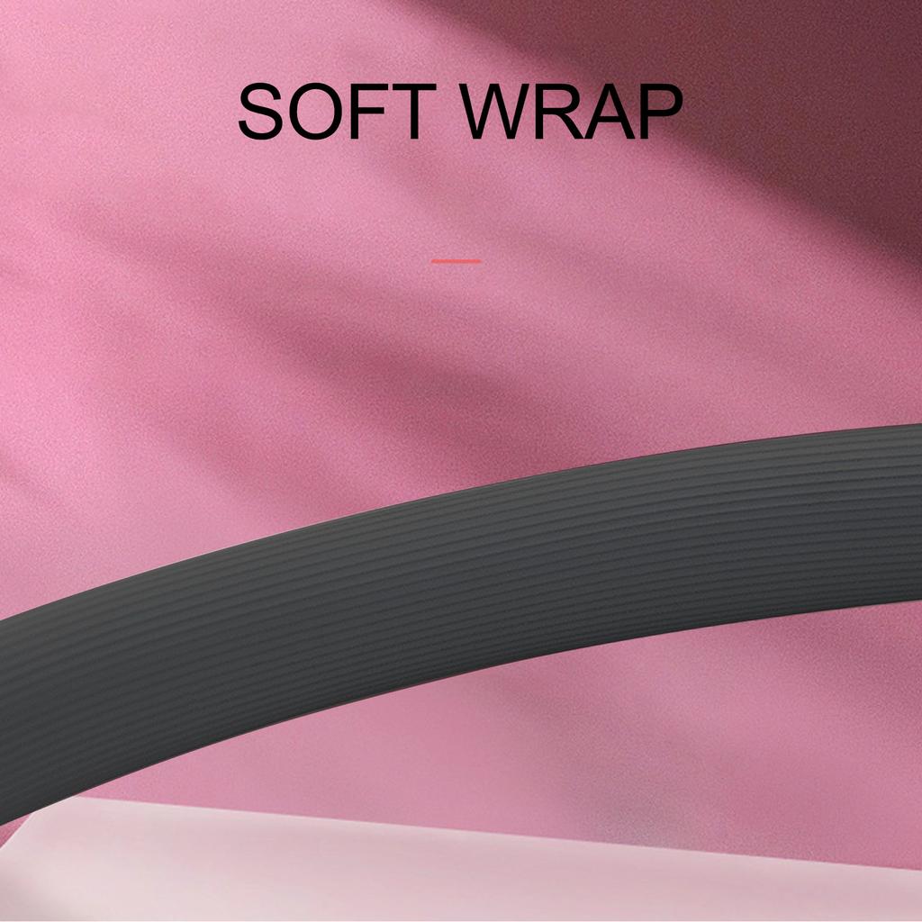 Pilates Ring Fitness Resistance Exercise Pilates Circle with Foam Padded Handle for Thigh Workout Black