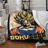 Custom 1pc Dragon Ball Z Battle Blanket, Soft And Comfortable Blanket, Casual Warm, Camping Travel Blanket, Birthday Gift Q91239