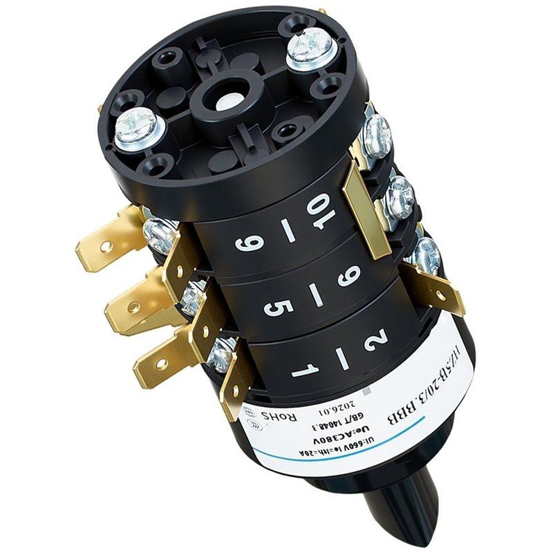 ABKP-Rotary Cam Changeover Switch HZ5B 20/3.BBB 3-Pole 8-Way