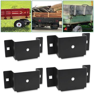 Utility Trailer Stake Pocket, 2x4 for Wood, Flat Beds and Trucks, Frosted - Process 4Pack
