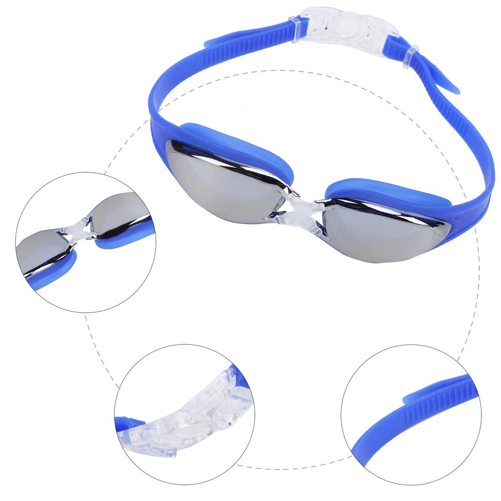Adult Swimming Goggles UV Anti Fog No ing Electroplating Swim Glasses